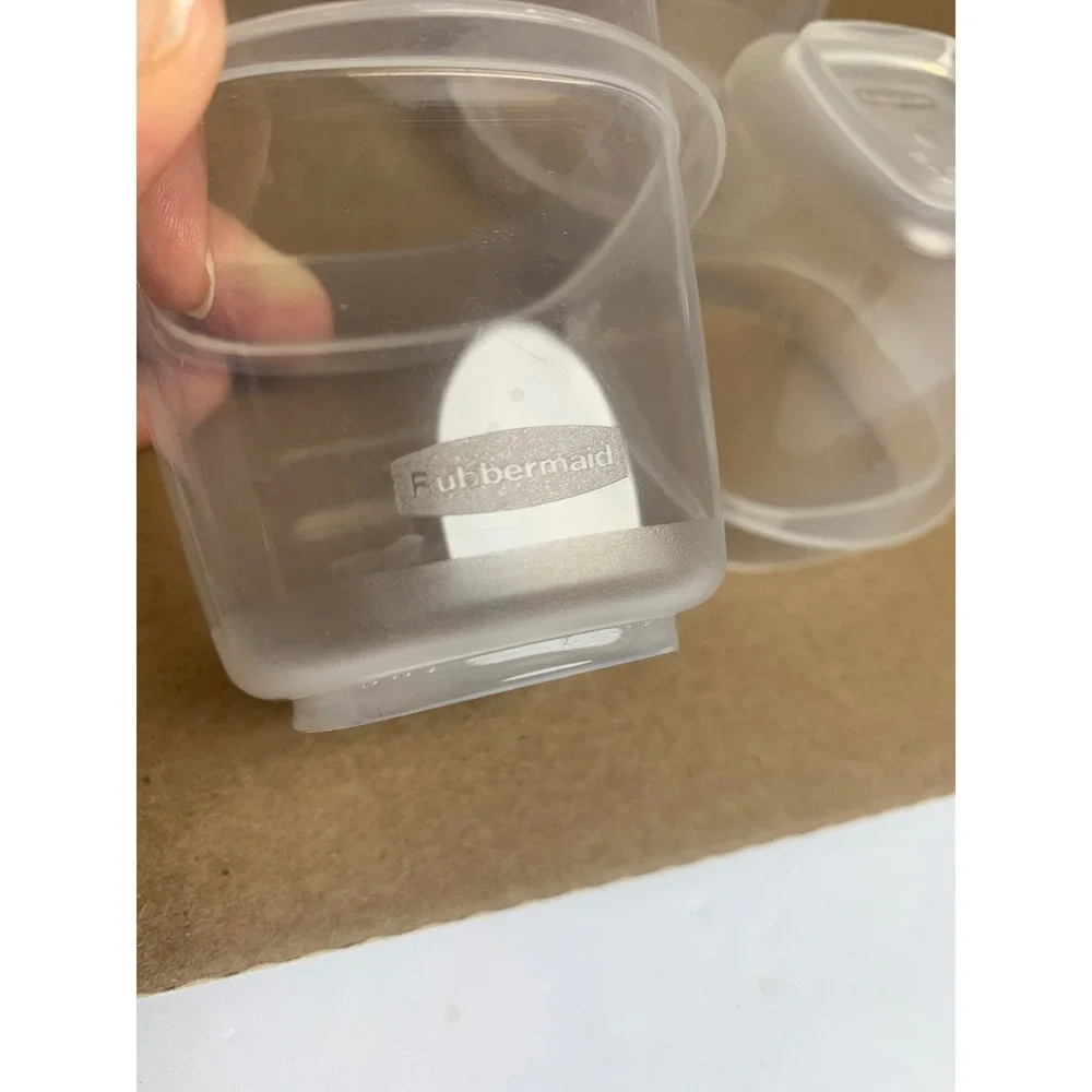 Rubbermaid TakeAlongs 4oz 118ml Small‎ Food Storage Containers Set of 4 No Lids